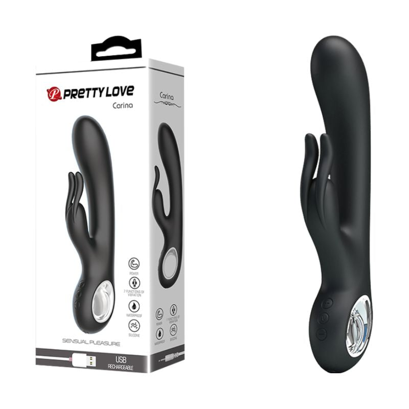 Rechargeable Carina Rabbit Vibrator - Pink - Club X